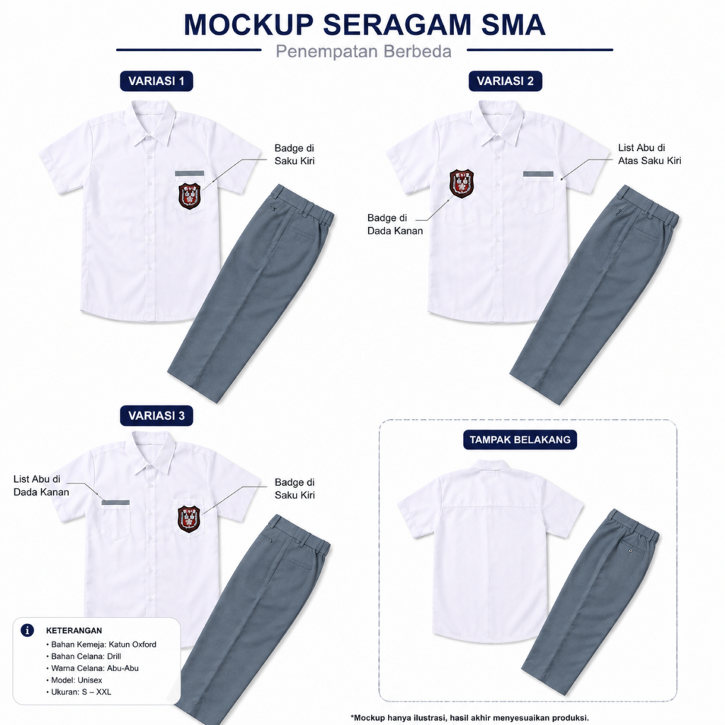 Jasa Pembuatan Seragam Sekolah Solo Custom Berkualitas dan Terpercaya 4 jasa pembuatan seragam sekolah solo